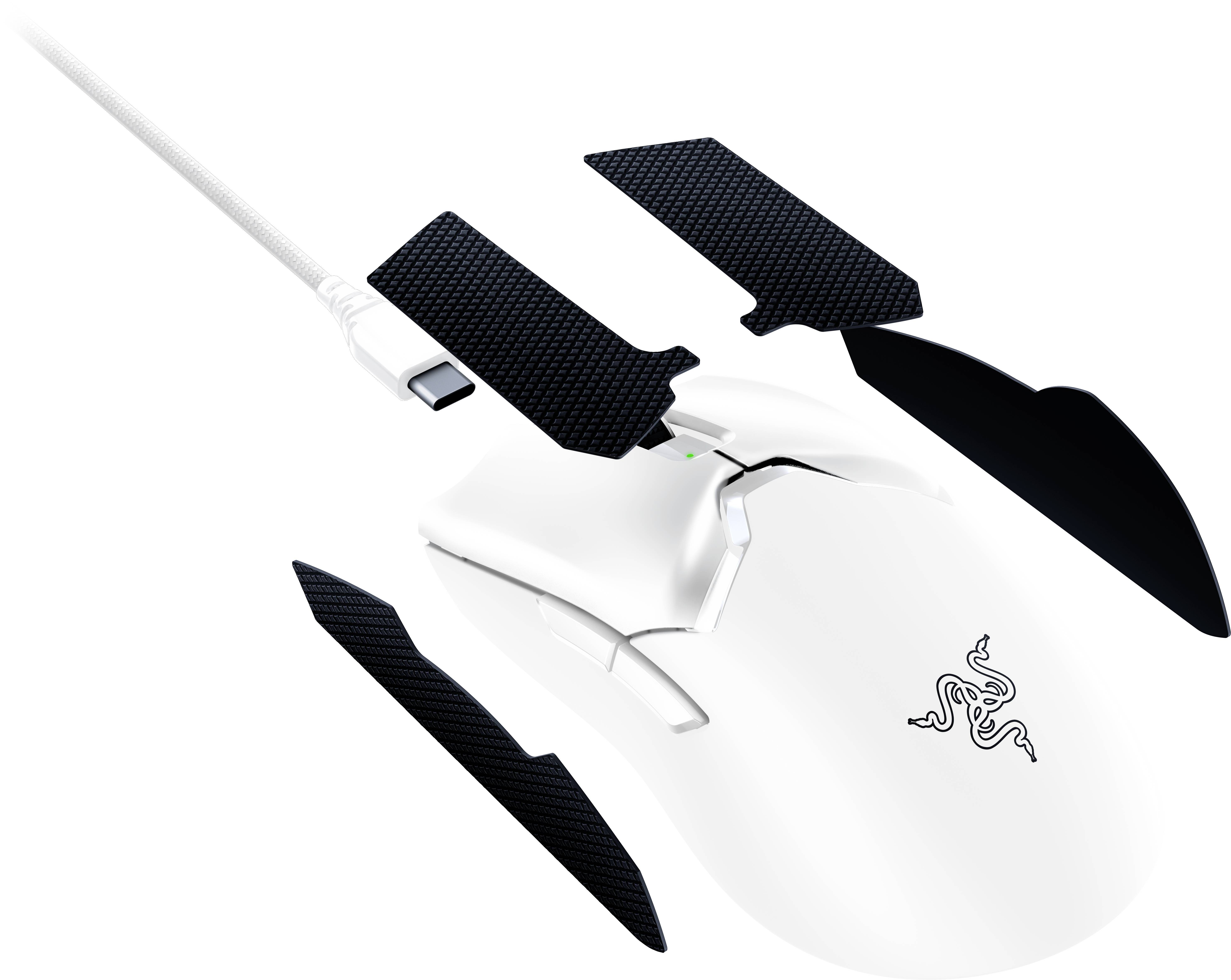 RAZER Viper V2 Pro Gaming-Maus Kabellos, USB Optisch Weiß 5 Tasten 30000 dpi Integrierter Profilspeicher, Integriertes Scrollrad