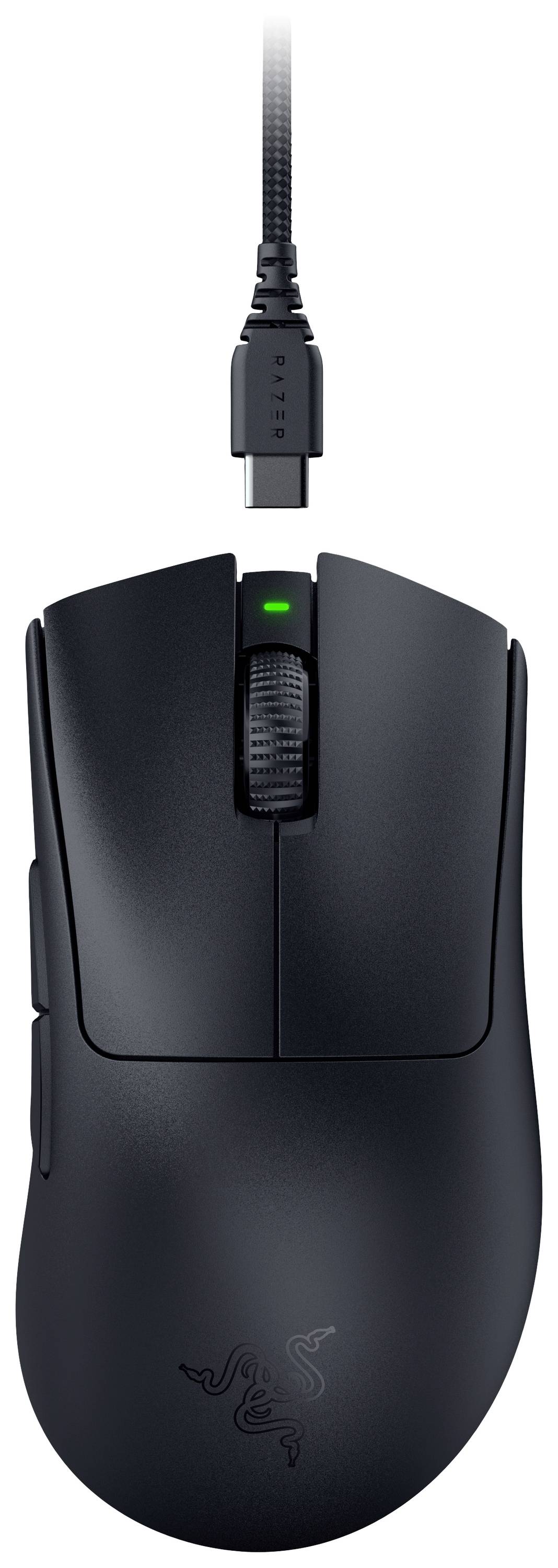 RAZER DeathAdder V3 Pro Gaming-Maus Kabellos, USB Optisch Schwarz 5 Tasten 30000 dpi Integrierter Profilspeicher, Integriertes Scrollrad, Wiederauf