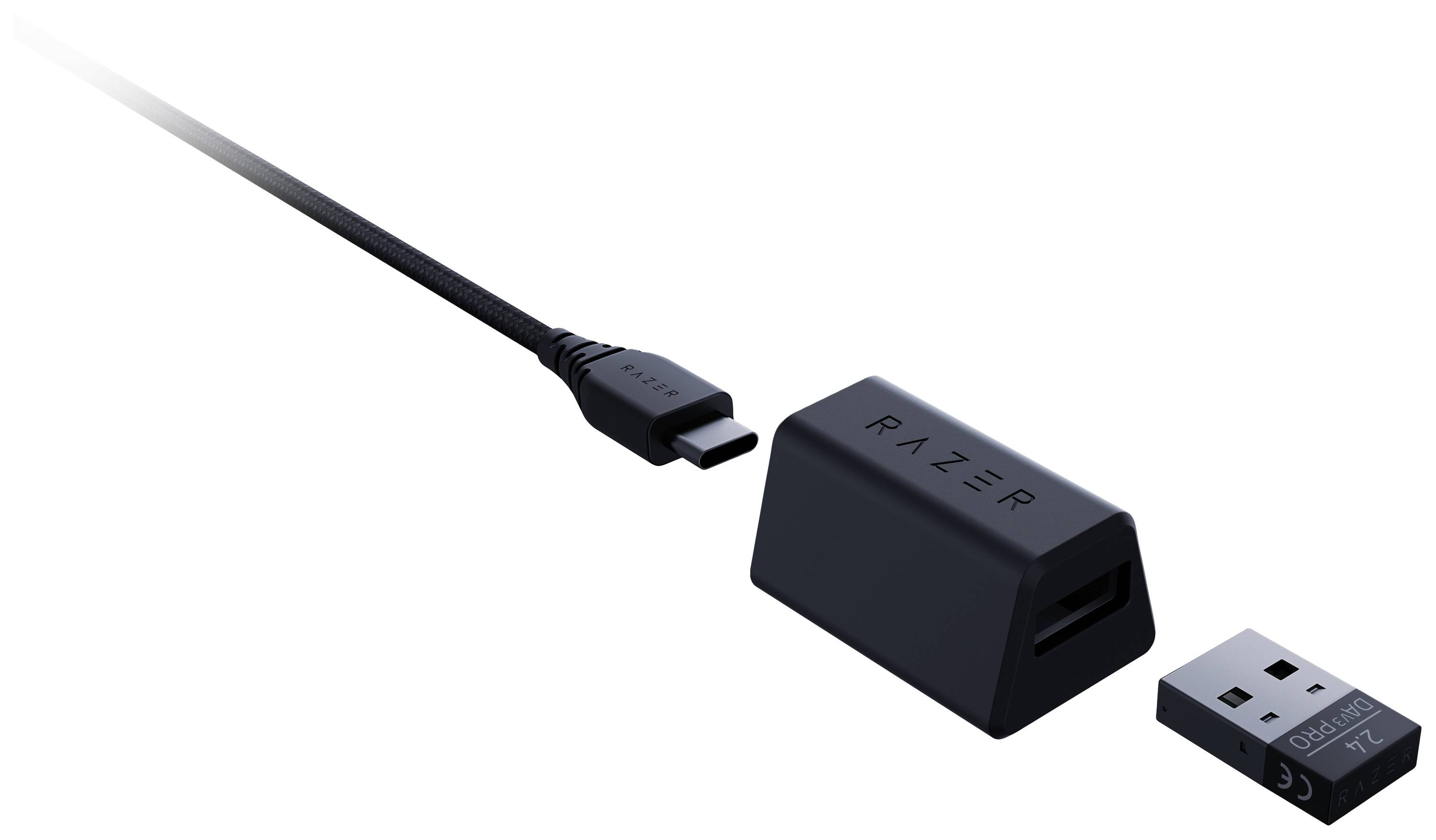 RAZER DeathAdder V3 Pro Gaming-Maus Kabellos, USB Optisch Schwarz 5 Tasten 30000 dpi Integrierter Profilspeicher, Integriertes Scrollrad, Wiederauf