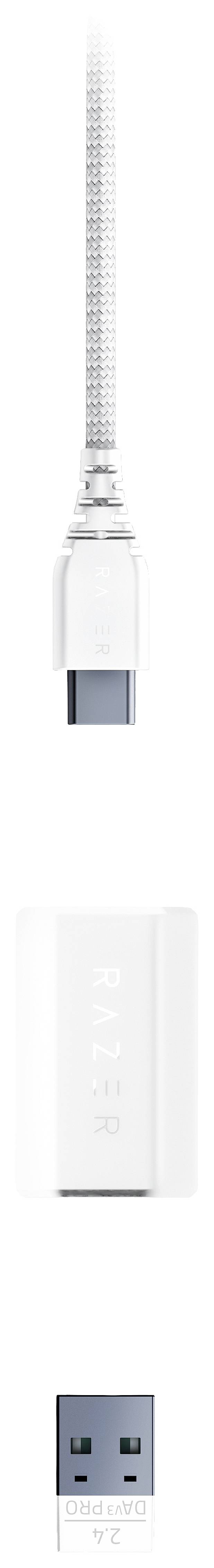 RAZER DeathAdder V3 Pro Gaming-Maus Kabellos, USB Optisch Weiß 5 Tasten 30000 dpi Integrierter Profilspeicher, Integriertes Scrollrad, Wiederaufla