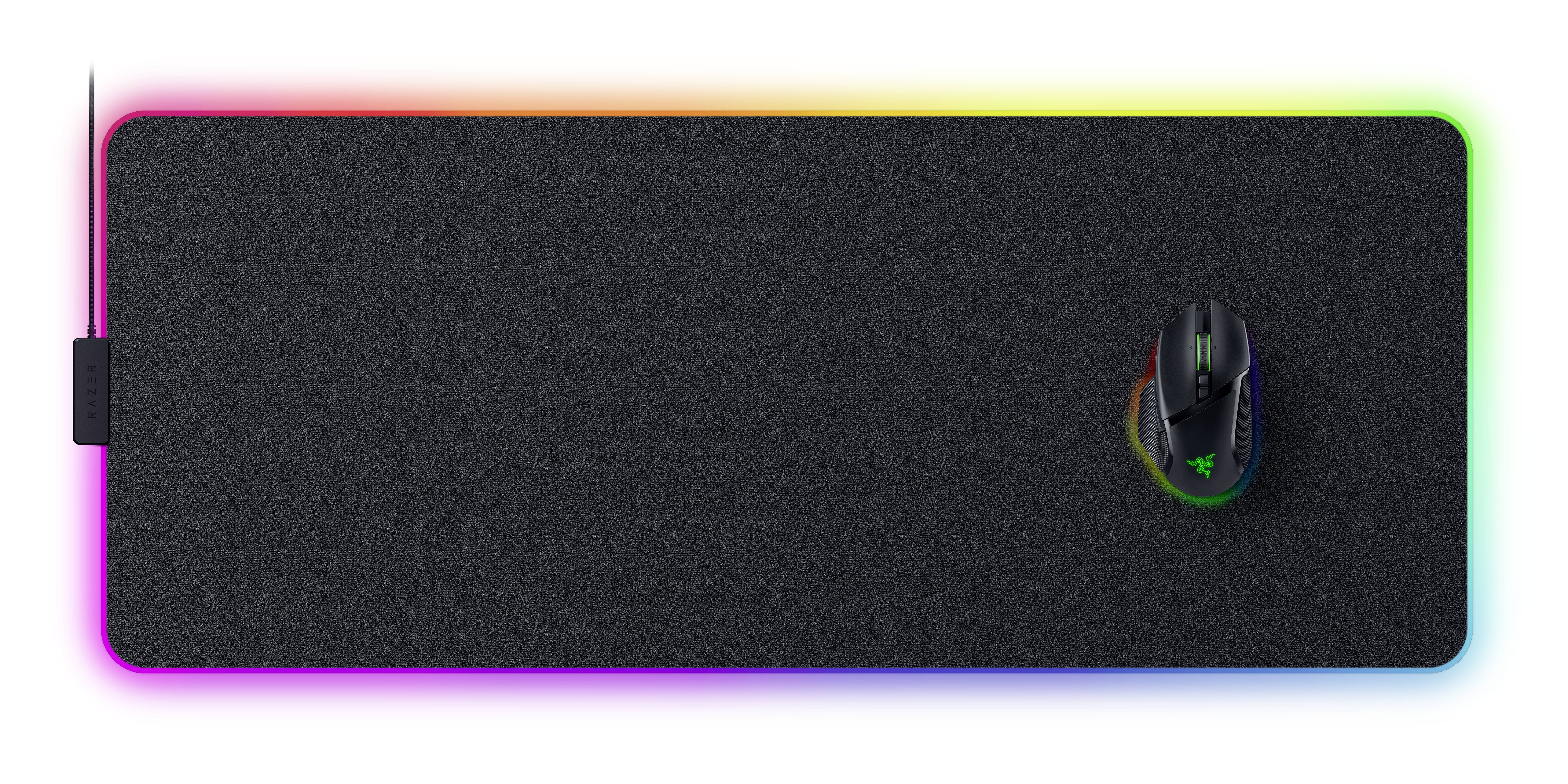 RAZER Strider Chroma Gaming-Mauspad Beleuchtet, USB-Anschluss Schwarz