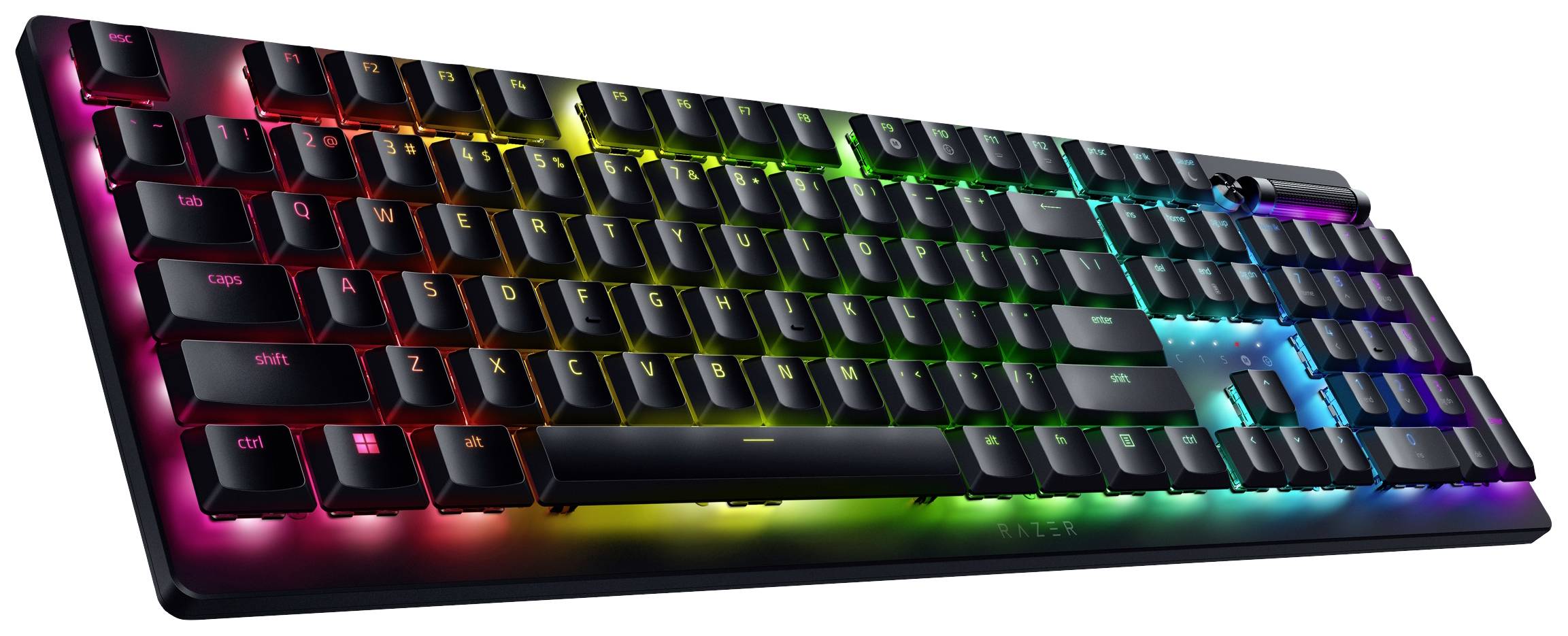 RAZER DeathStalker V2 Pro Bluetooth®, USB Gaming-Tastatur Deutsch, QWERTZ Schwarz Abnehmbares Kabel, Beleuchtet, Integrierter Profilspeicher