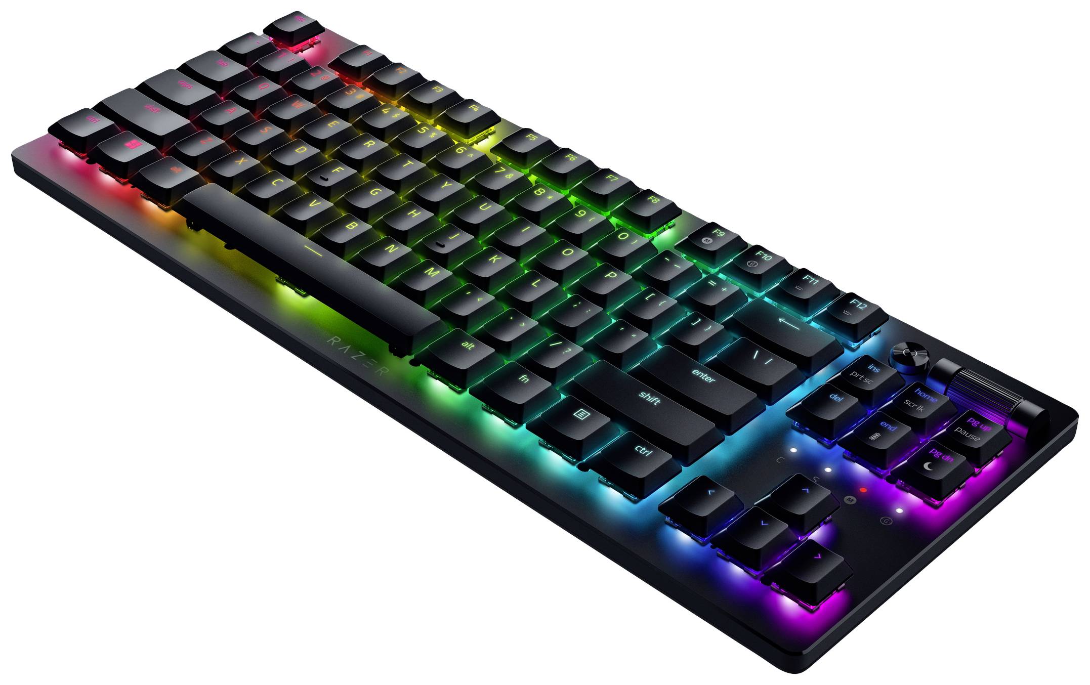 RAZER DeathStalker V2 Pro Tenkeyless Bluetooth®, USB Gaming-Tastatur Deutsch, QWERTZ Schwarz Abnehmbares Kabel, Beleuchtet, Integrierter
