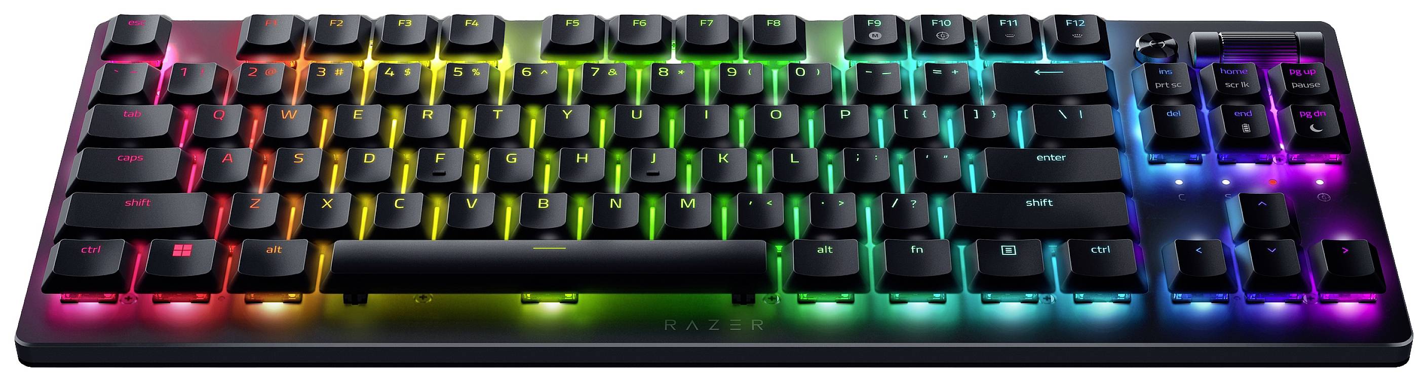 RAZER DeathStalker V2 Pro Tenkeyless Bluetooth®, USB Gaming-Tastatur Deutsch, QWERTZ Schwarz Abnehmbares Kabel, Beleuchtet, Integrierter