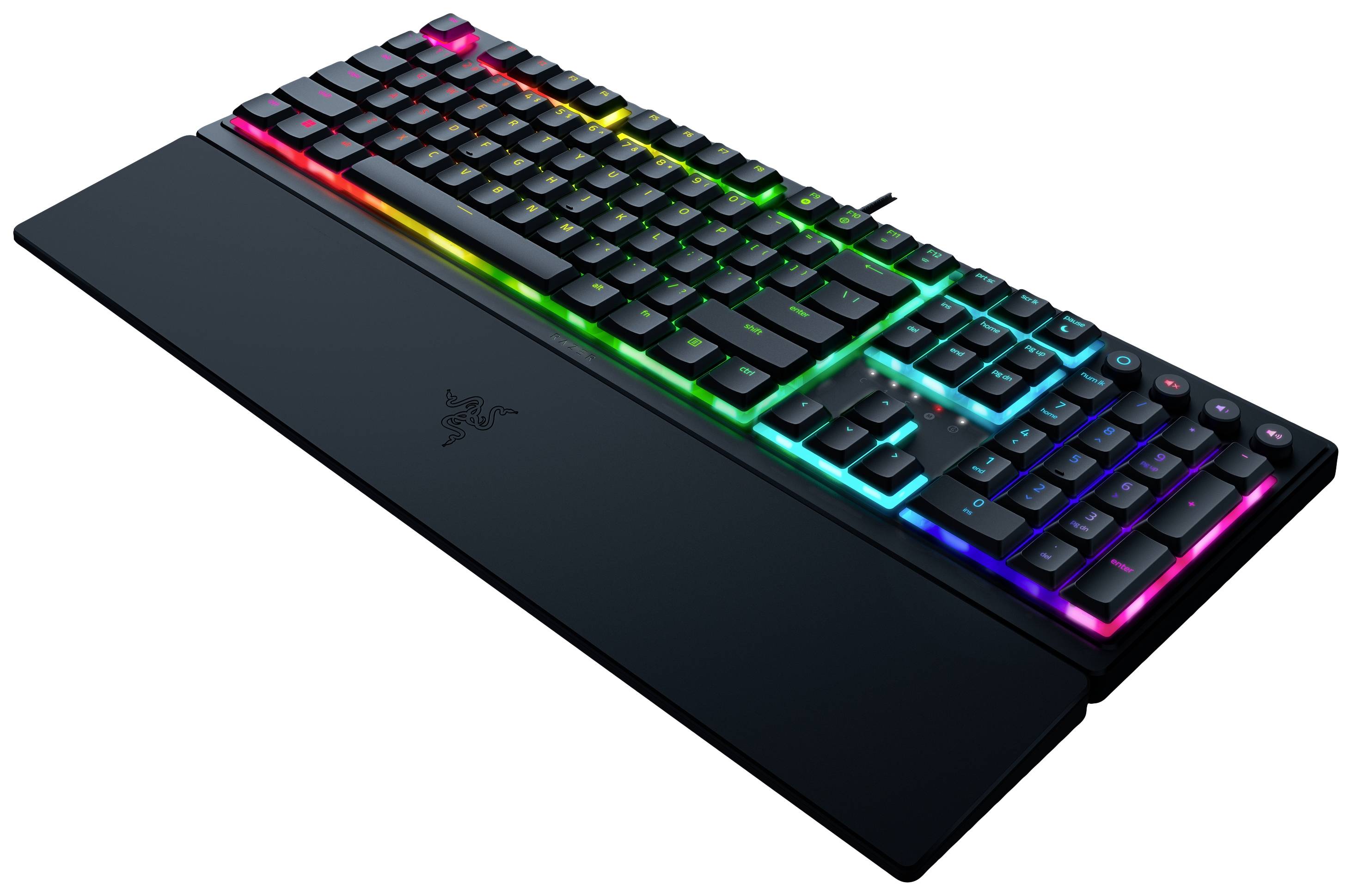 RAZER Ornata V3 Kabelgebunden Gaming-Tastatur Deutsch, QWERTZ Schwarz Beleuchtet, Handballenauflage, Multimediatasten, Vollständig anpassbar