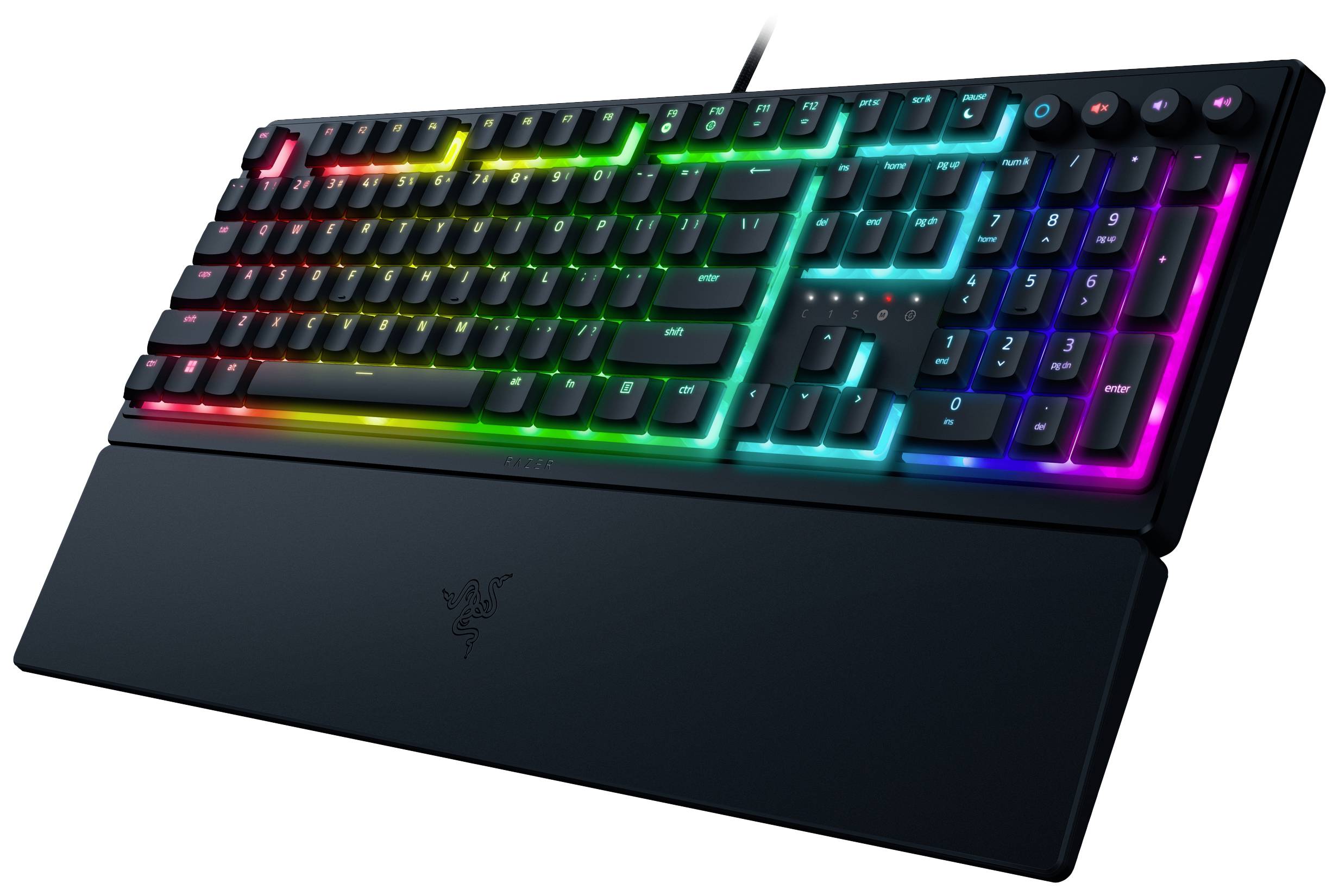 RAZER Ornata V3 Kabelgebunden Gaming-Tastatur Deutsch, QWERTZ Schwarz Beleuchtet, Handballenauflage