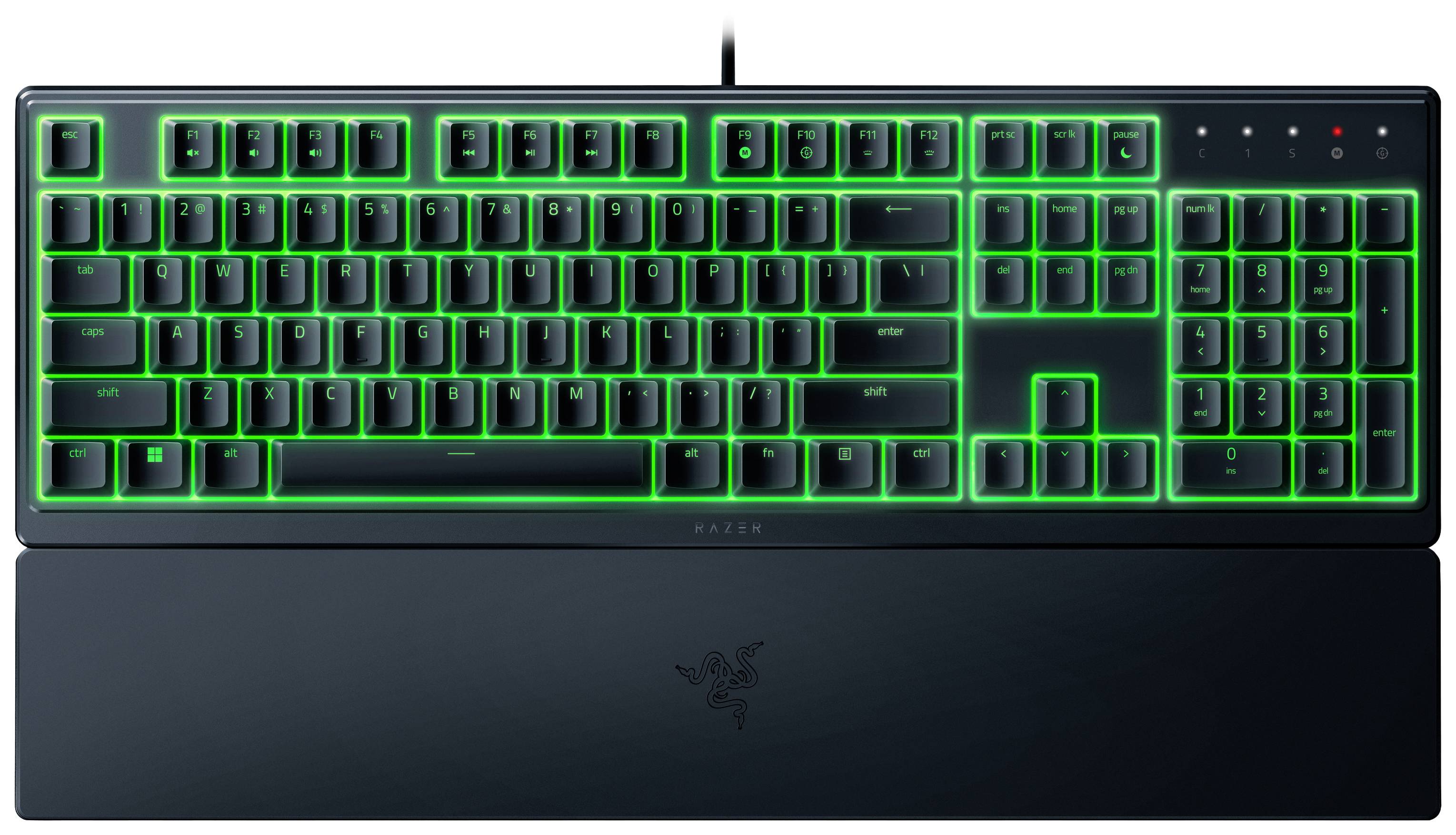 RAZER Ornata V3 X Kabelgebunden Gaming-Tastatur Deutsch, QWERTZ Schwarz Beleuchtet, Handballenauflage, Vollständig anpassbar