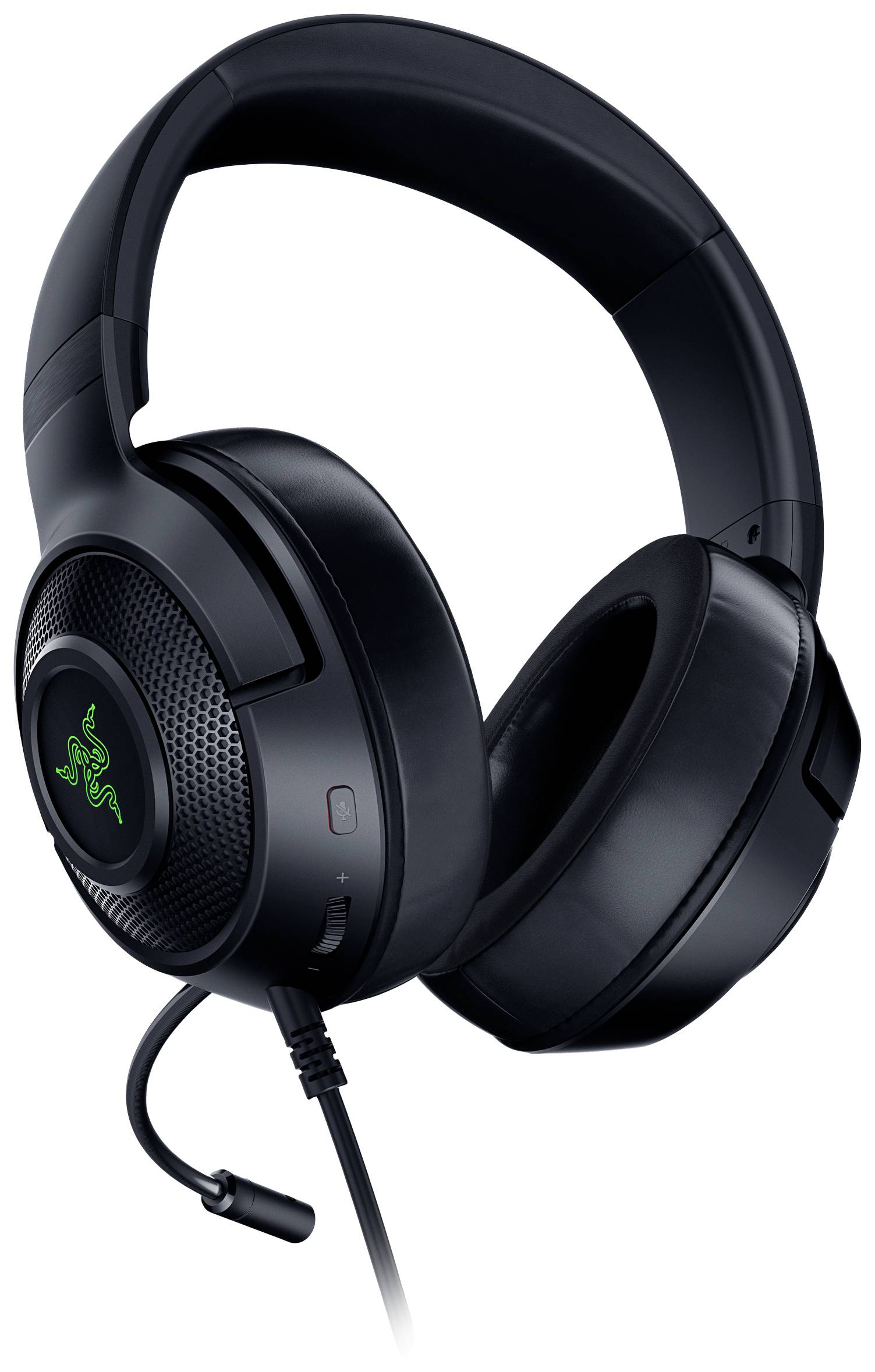 RAZER Kraken V3 X Over Ear Headset kabelgebunden Virtual Surround Schwarz Headset, Lautstärkeregelung, Mikrofon-Stummschaltung Gaming