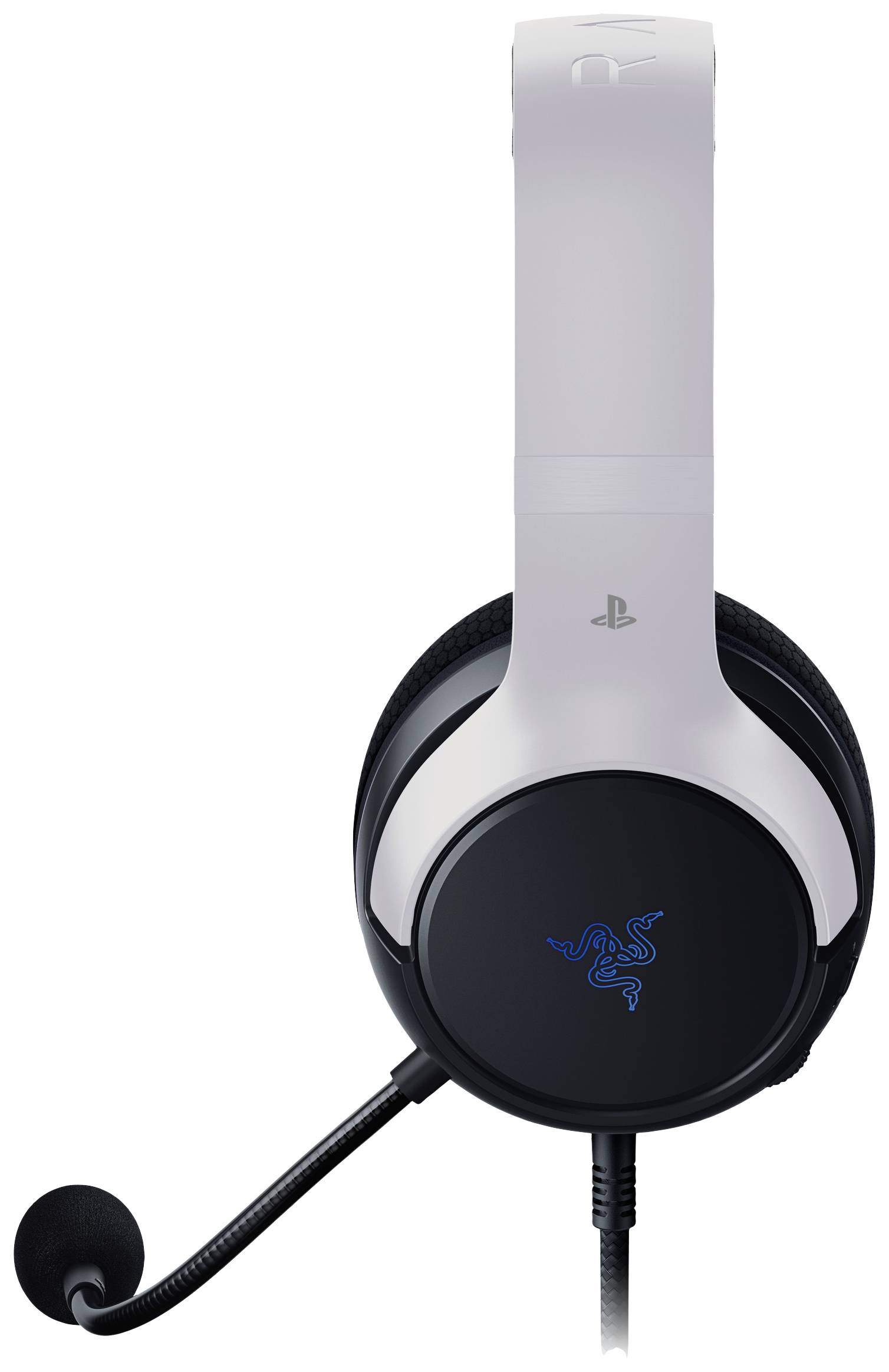 RAZER Kaira X - PlayStation Over Ear Headset kabelgebunden Stereo Weiß Headset, Lautstärkeregelung Gaming