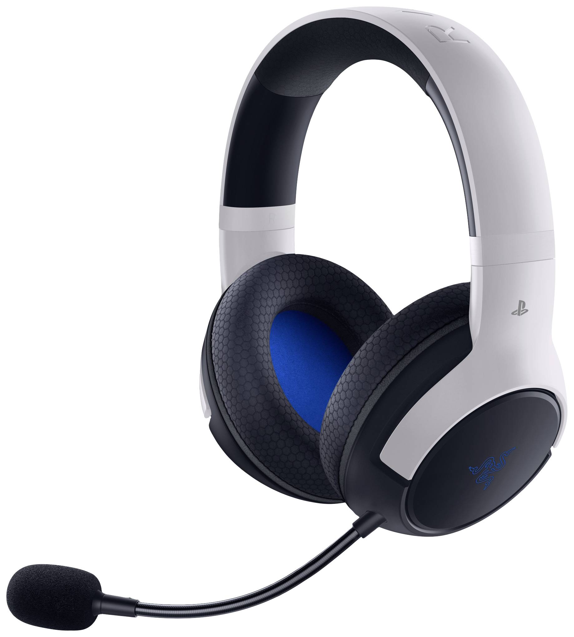 RAZER Kaira HyperSpeed - PlayStation Over Ear Headset Bluetooth® Stereo Weiß Headset, Lautstärkeregelung Gaming
