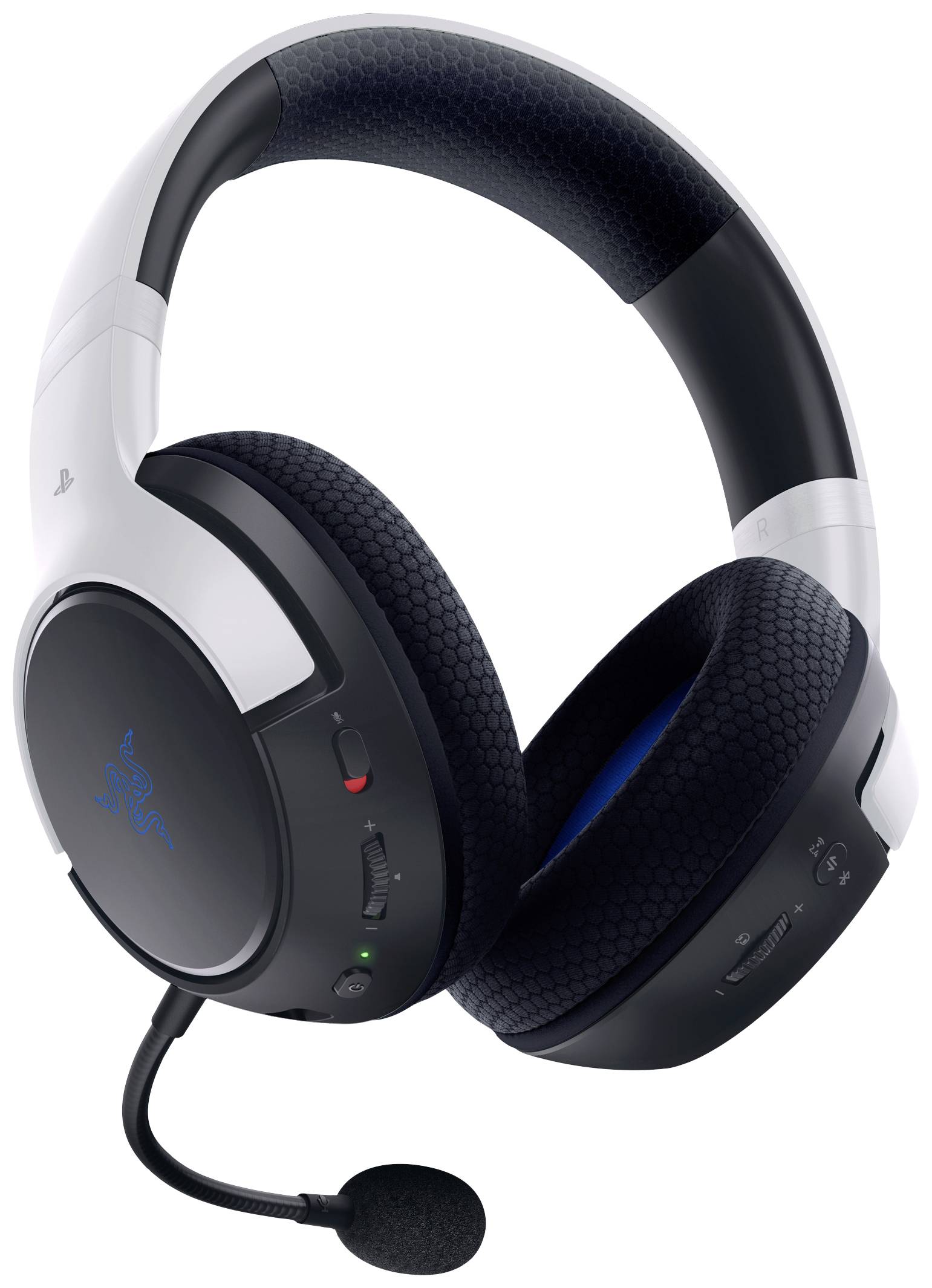 RAZER Kaira HyperSpeed - PlayStation Over Ear Headset Bluetooth® Stereo Weiß Headset, Lautstärkeregelung Gaming