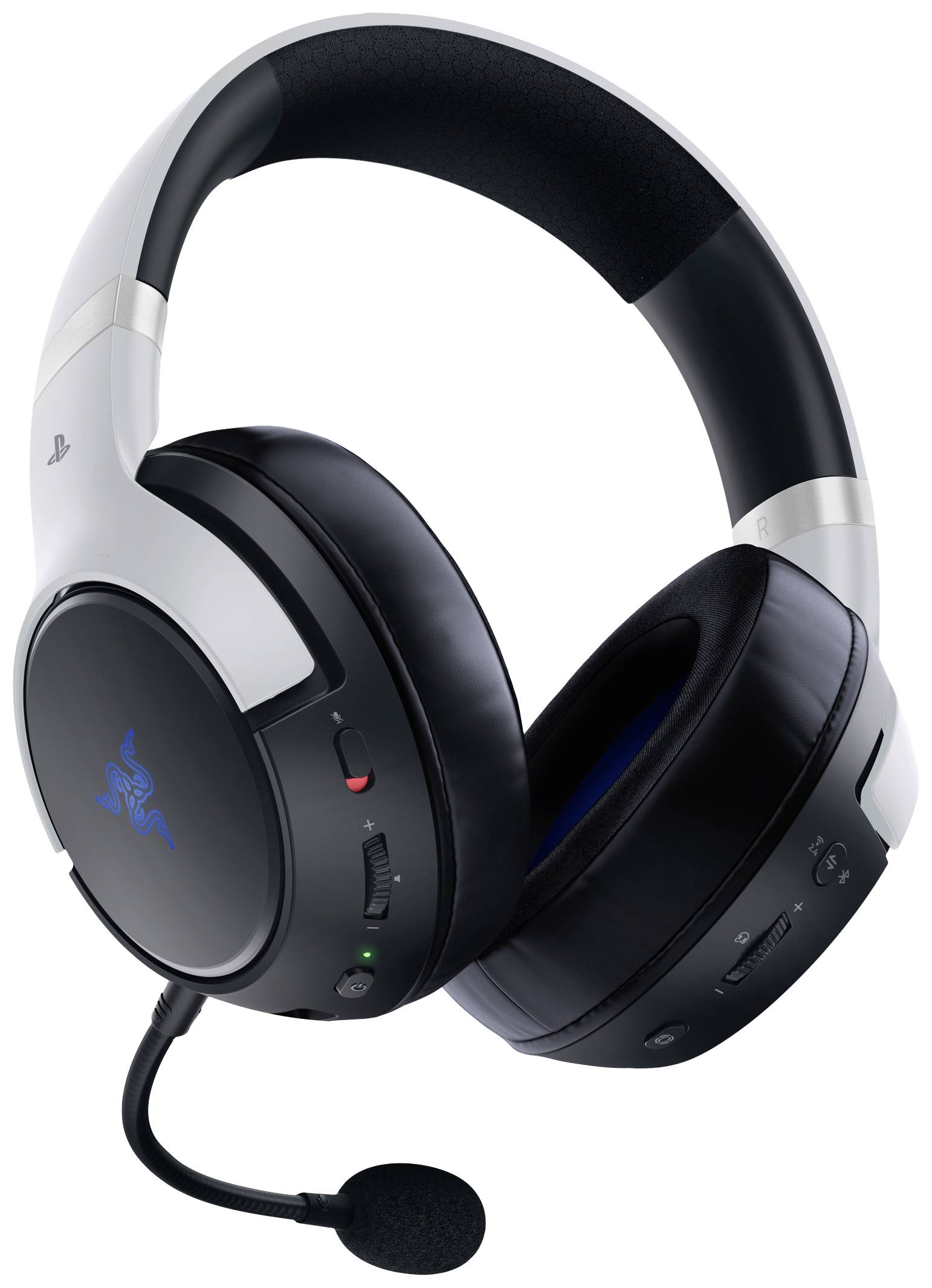 RAZER Kaira Pro HyperSpeed - PlayStation Over Ear Headset Bluetooth® Stereo Weiß Headset, Lautstärkeregelung, Mikrofon-Stummschaltung Gaming