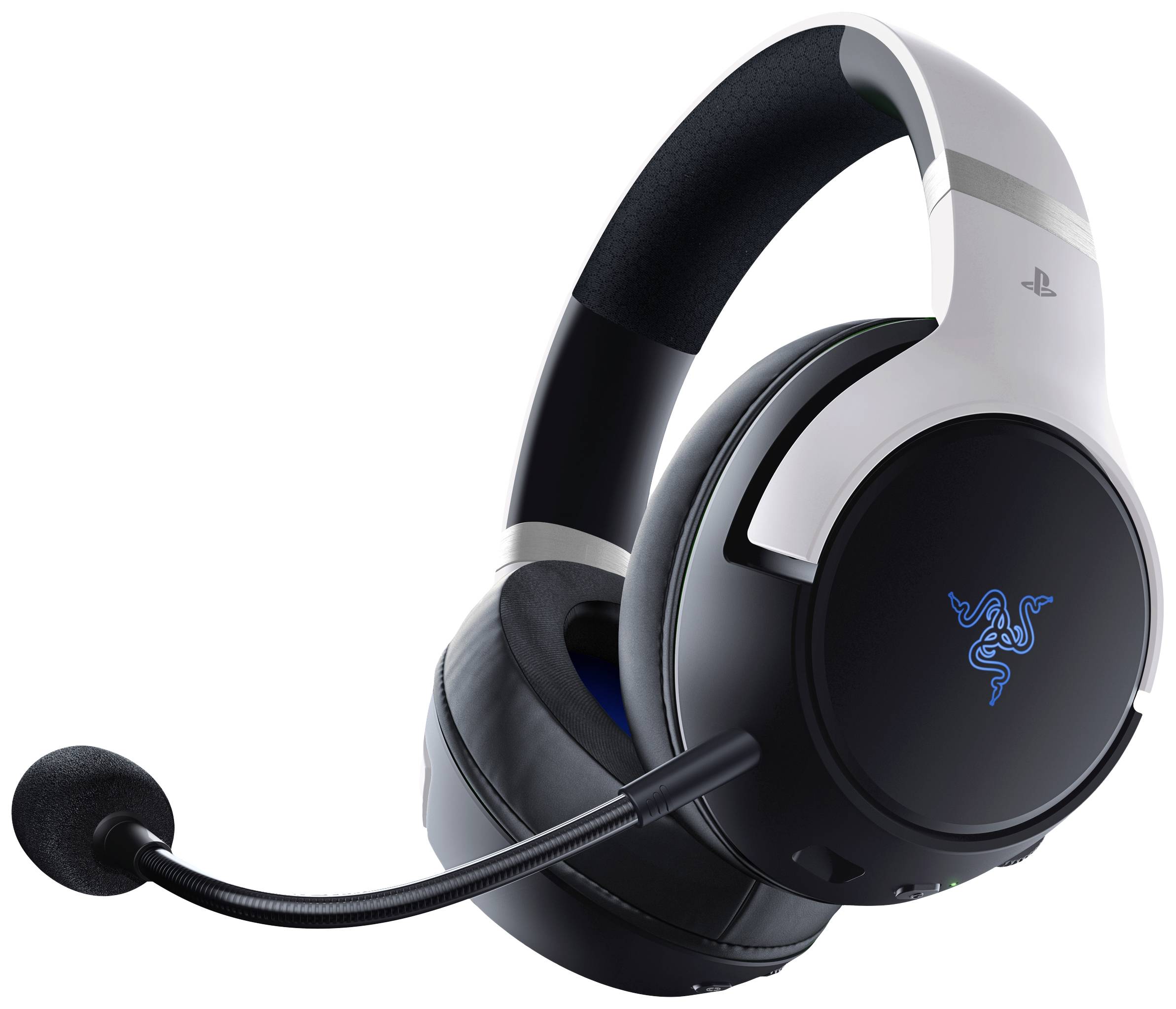 RAZER Kaira Pro HyperSpeed - PlayStation Over Ear Headset Bluetooth® Stereo Weiß Headset, Lautstärkeregelung, Mikrofon-Stummschaltung Gaming