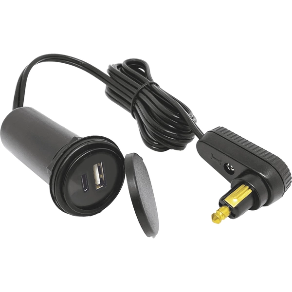 BAAS Tankrucksack-Kabel USB-A/ USB-C® Belastbarkeit Strom max.=7.2A 12V BAAS Tankrucksack-Kabel USB-A/ USB-C® Belastbarkeit Strom max.=7.2A 12V