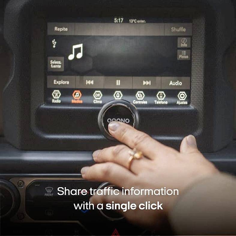 OOONO INT-1106 CO-DRIVER NO1 Verkehrsalarm (Ø x H) 44 mm x 14 mm