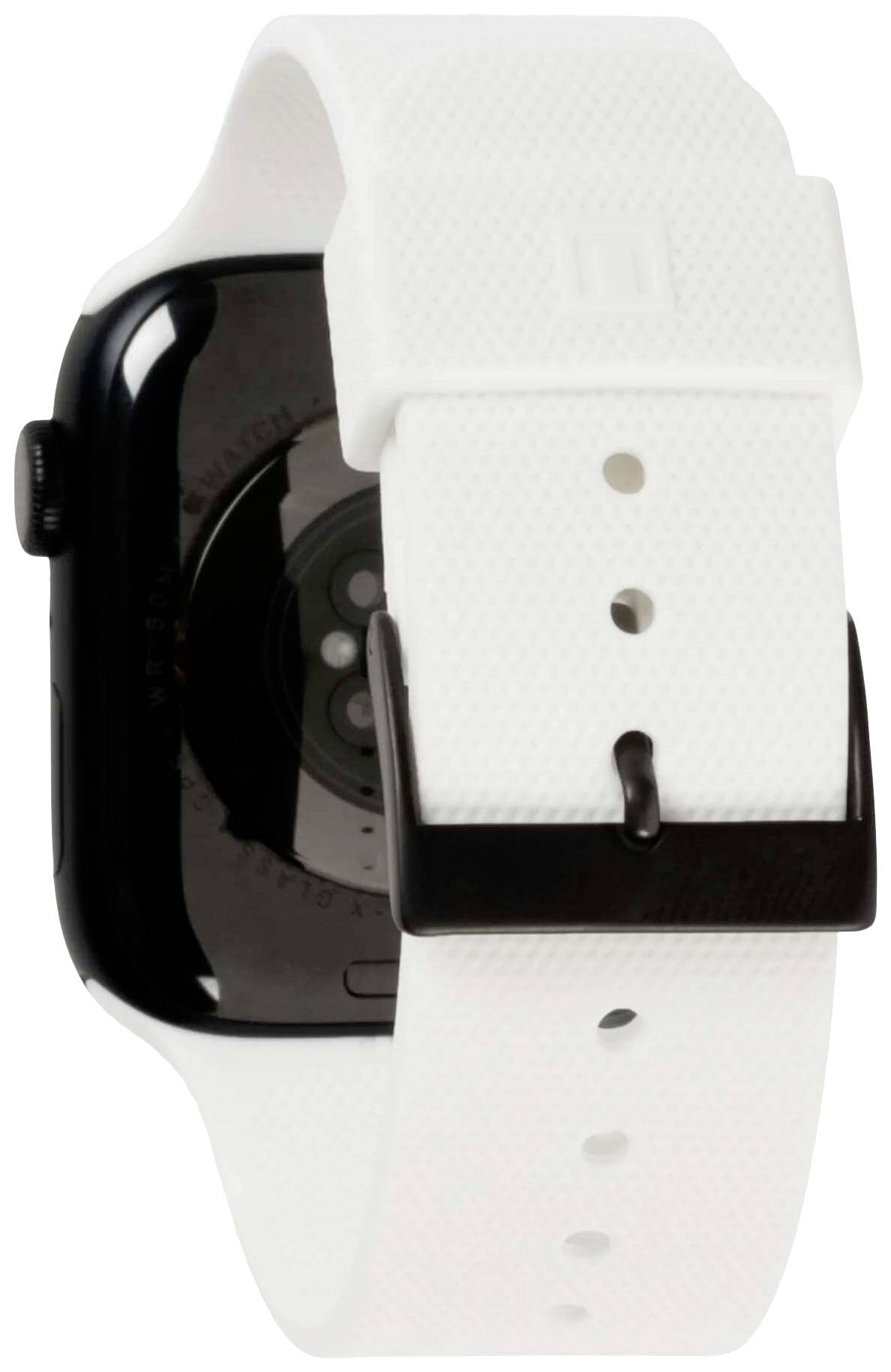 Urban Armor Gear Dot Silicone Armband 42 mm, 44 mm, 45 mm, 49 mm Weiß Watch SE, Watch Series 1, Watch Series 2, Watch Series 3, Watch Series 4, Watc