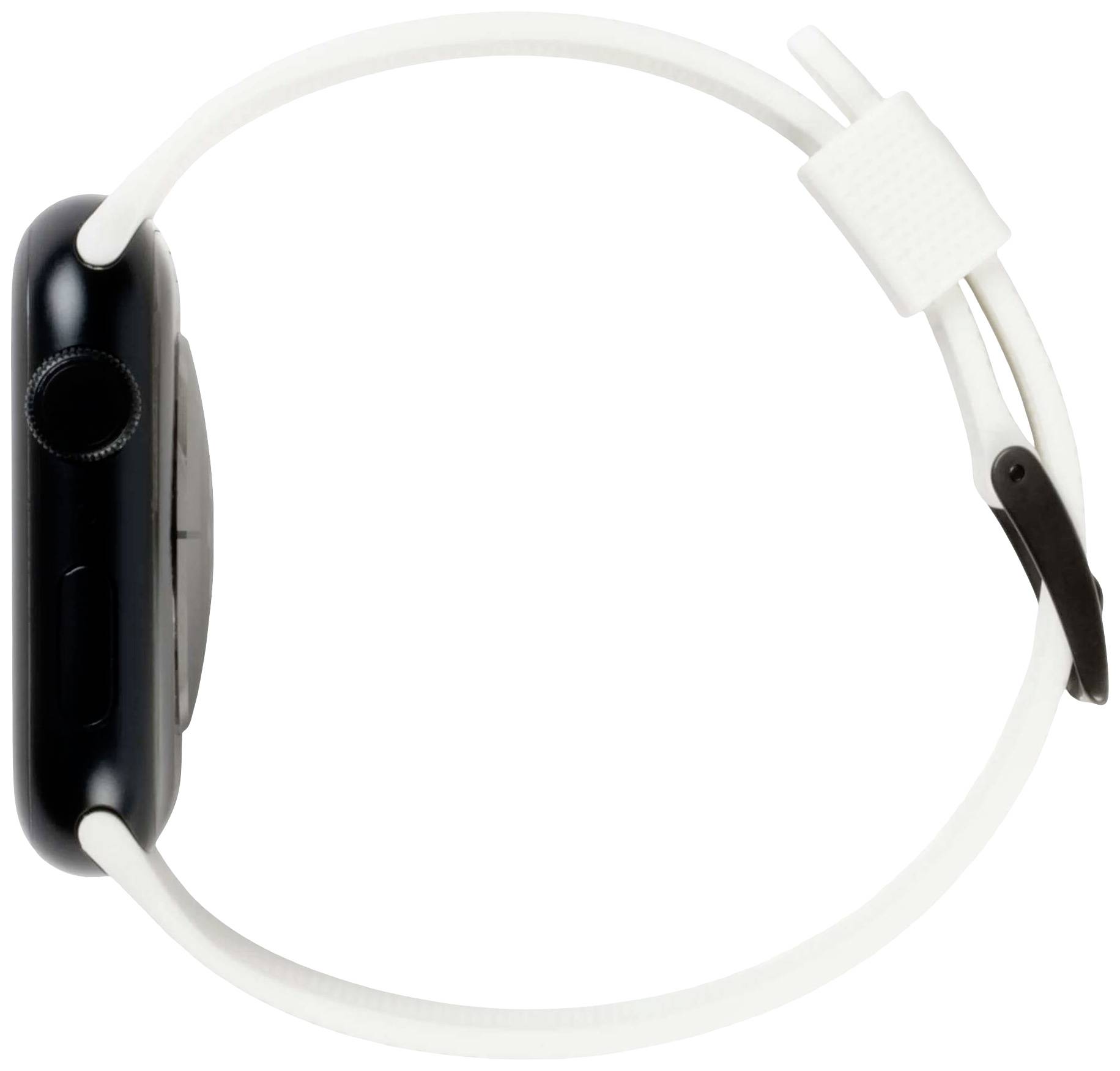 Urban Armor Gear Dot Silicone Armband 42 mm, 44 mm, 45 mm, 49 mm Weiß Watch SE, Watch Series 1, Watch Series 2, Watch Series 3, Watch Series 4, Watc