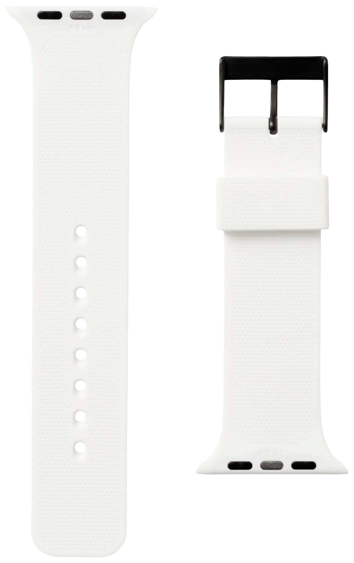 Urban Armor Gear Dot Silicone Armband 42 mm, 44 mm, 45 mm, 49 mm Weiß Watch SE, Watch Series 1, Watch Series 2, Watch Series 3, Watch Series 4, Watc