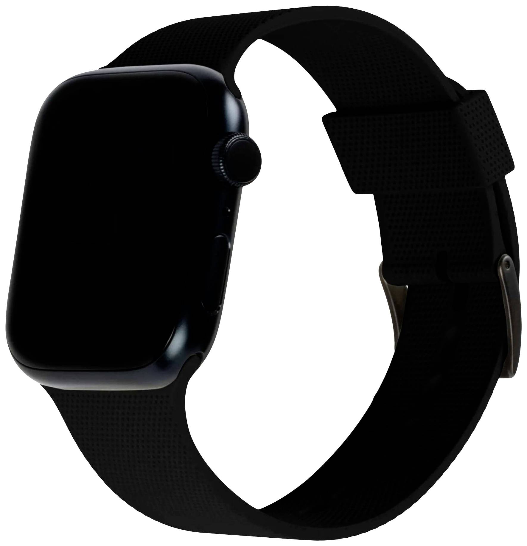 Urban Armor Gear Dot Silicone Armband 42 mm, 44 mm, 45 mm, 49mm Schwarz Watch SE, Watch Series 1, Watch Series 2, Watch Series