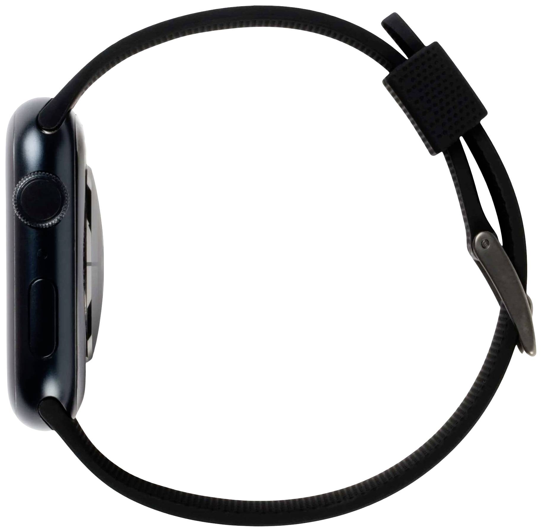 Urban Armor Gear Dot Silicone Armband 42 mm, 44 mm, 45 mm, 49mm Schwarz Watch SE, Watch Series 1, Watch Series 2, Watch Series