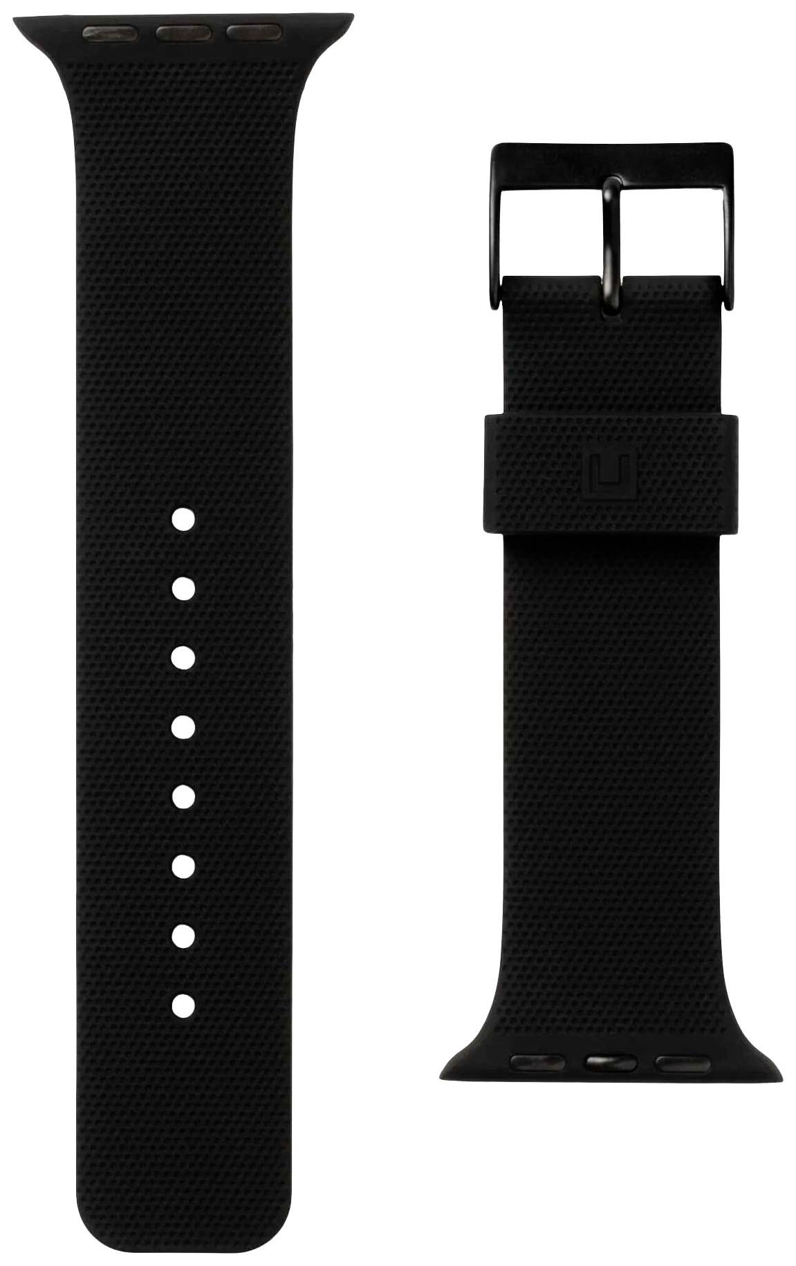 Urban Armor Gear Dot Silicone Armband 42 mm, 44 mm, 45 mm, 49mm Schwarz Watch SE, Watch Series 1, Watch Series 2, Watch Series