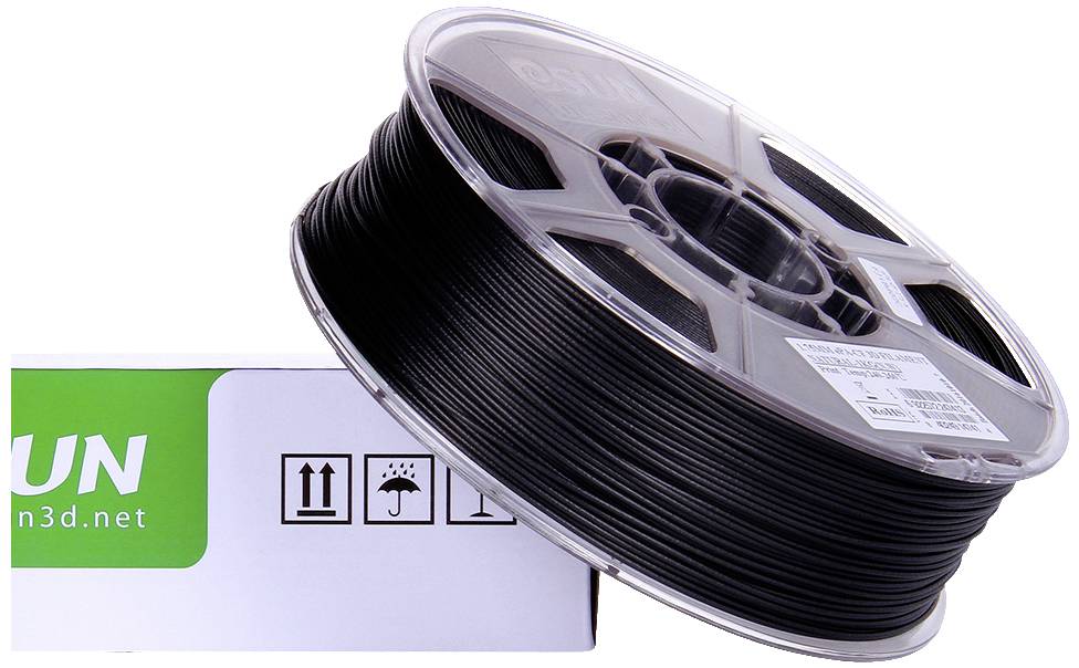 ESUN ePACF Filament PLA hitzebeständig, hohe Steifigkeit, hohe Zugfestigkeit 1.75mm 1kg Carbon