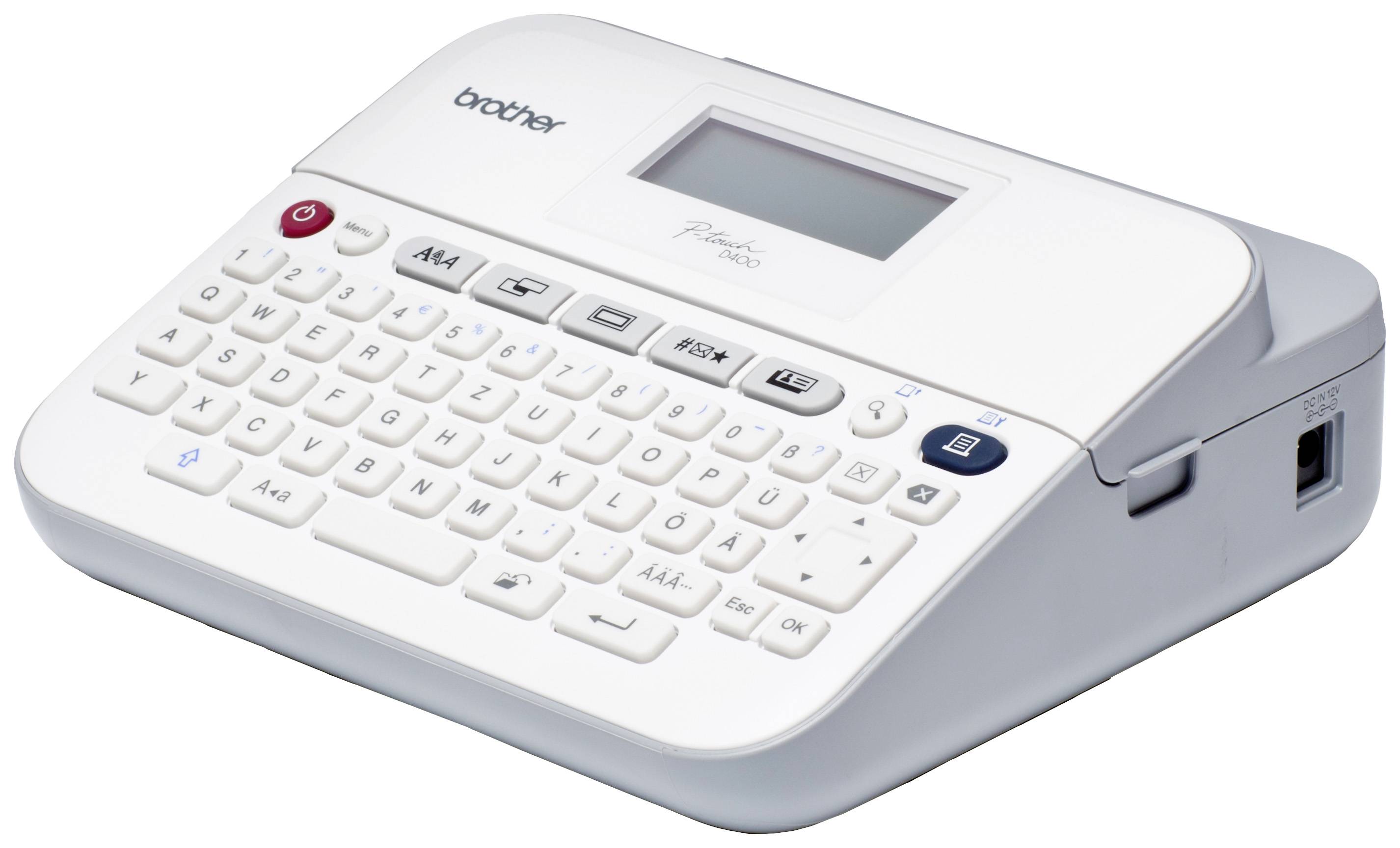 Brother Bundle P-touch D400BP + 5x TZe-231 Beschriftungsgerät Geeignet für Schriftband: TZe 3.5 mm, 6 mm, 9 mm, 12 mm, 18mm