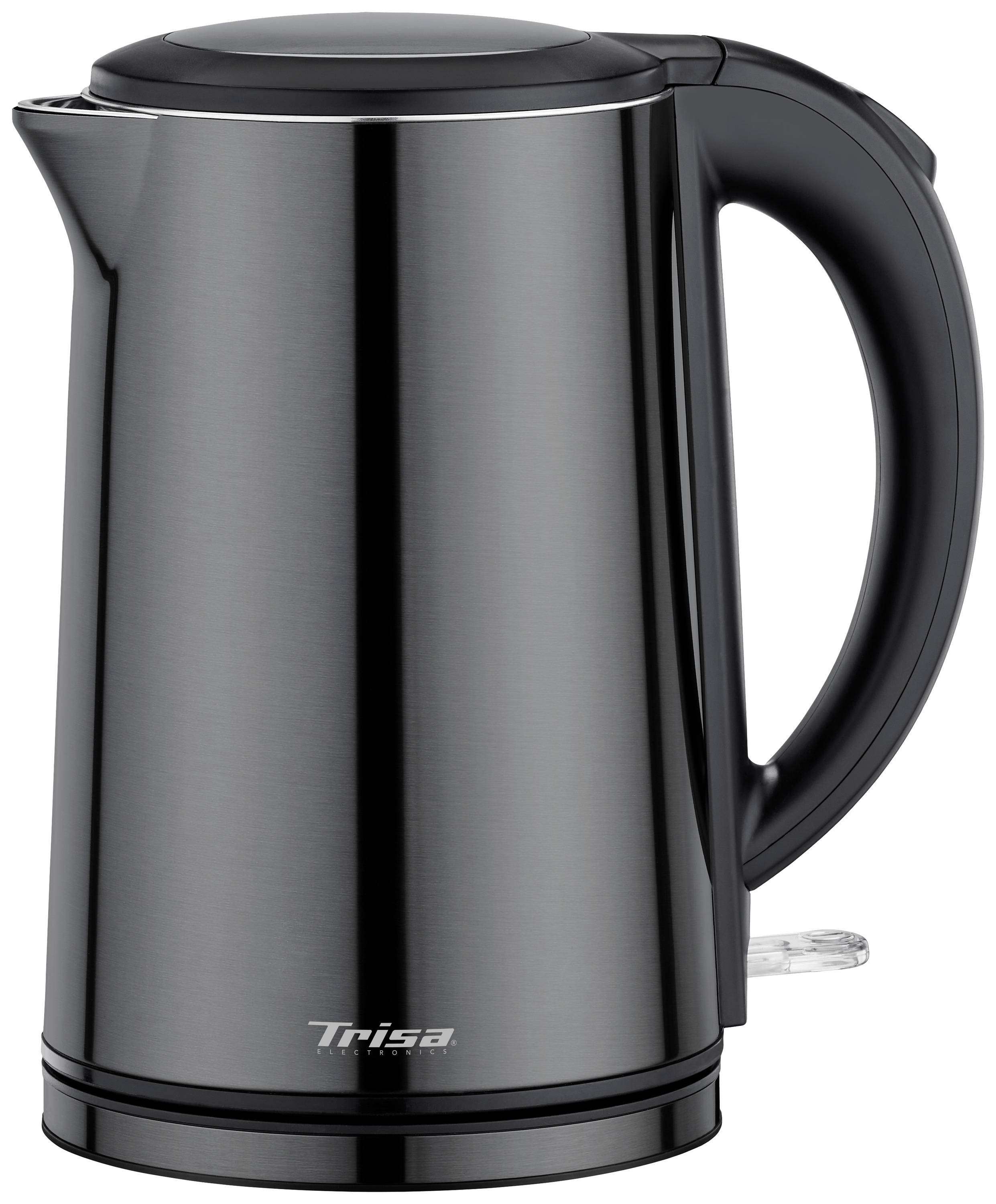Trisa Comfort Touch Wasserkocher schnurlos, Überhitzungsschutz Schwarz Fassungsvermögen: 1.5 l