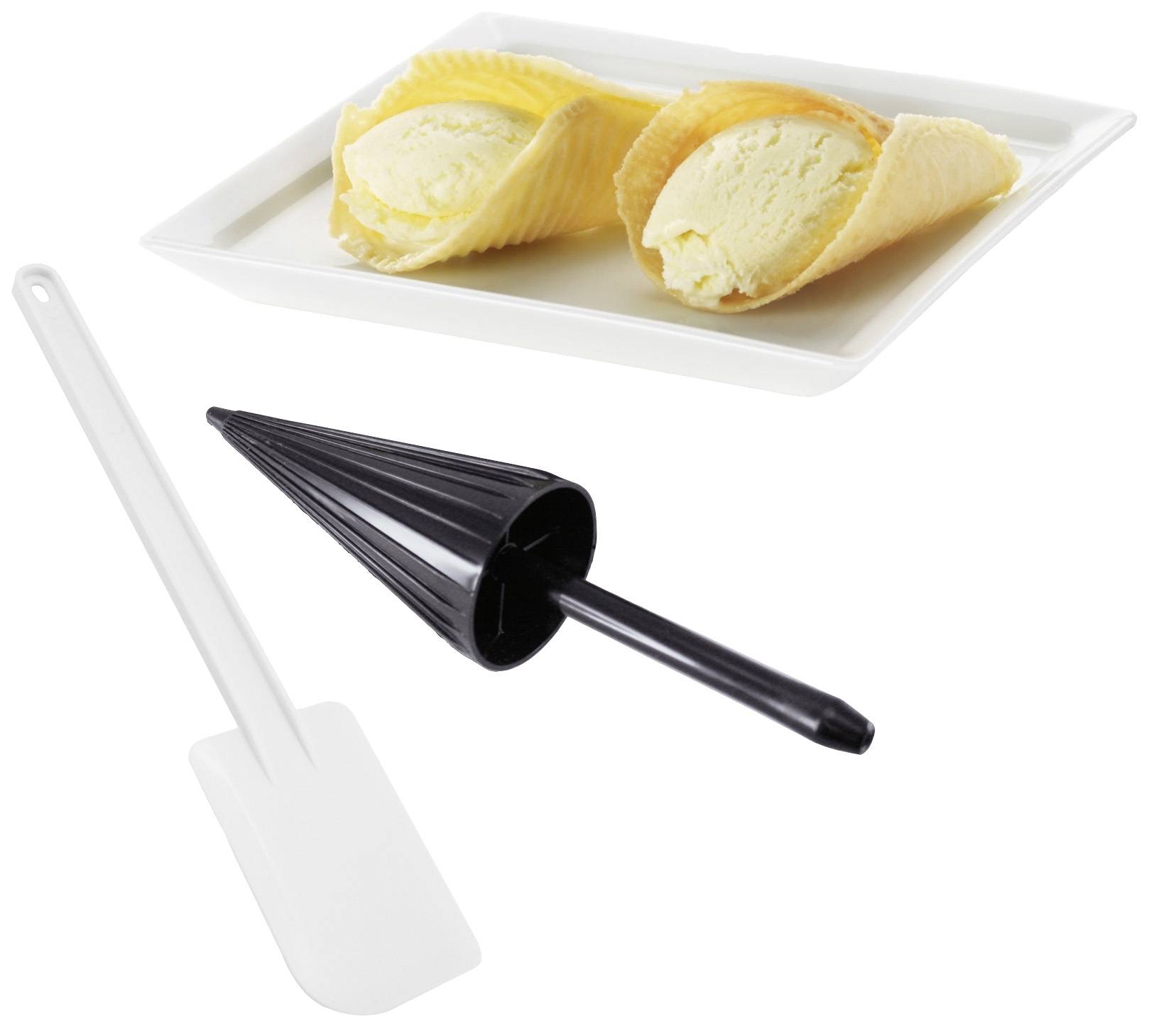 Trisa Bricelet Classique Waffeleisen Antihaftbeschichtung, klappbar, Kontrollleuchte, stufenloser Temperaturregler Weiß