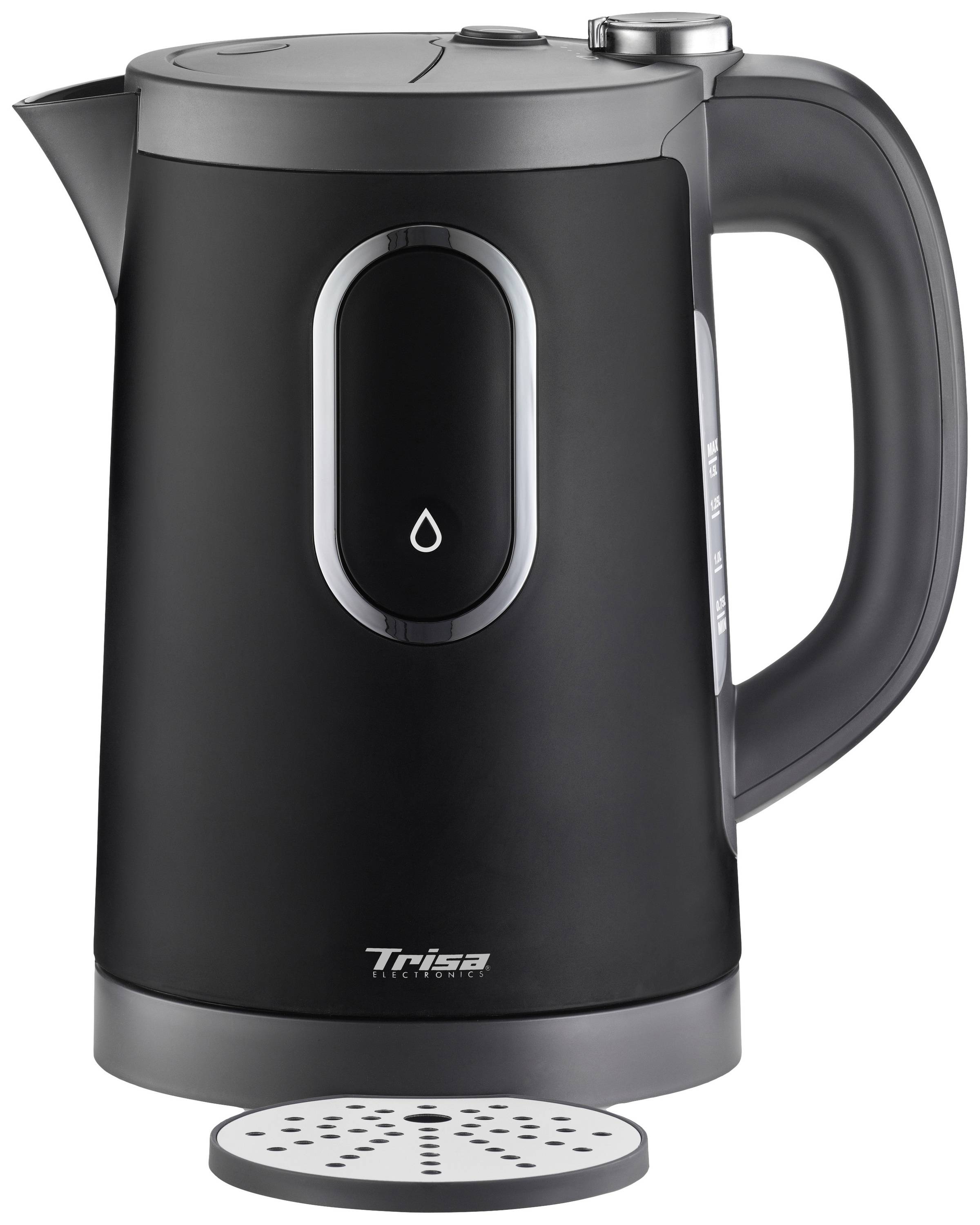Trisa 2-in1 Perfect Cup sw Wasserkocher Schwarz Fassungsvermögen: 1.5l