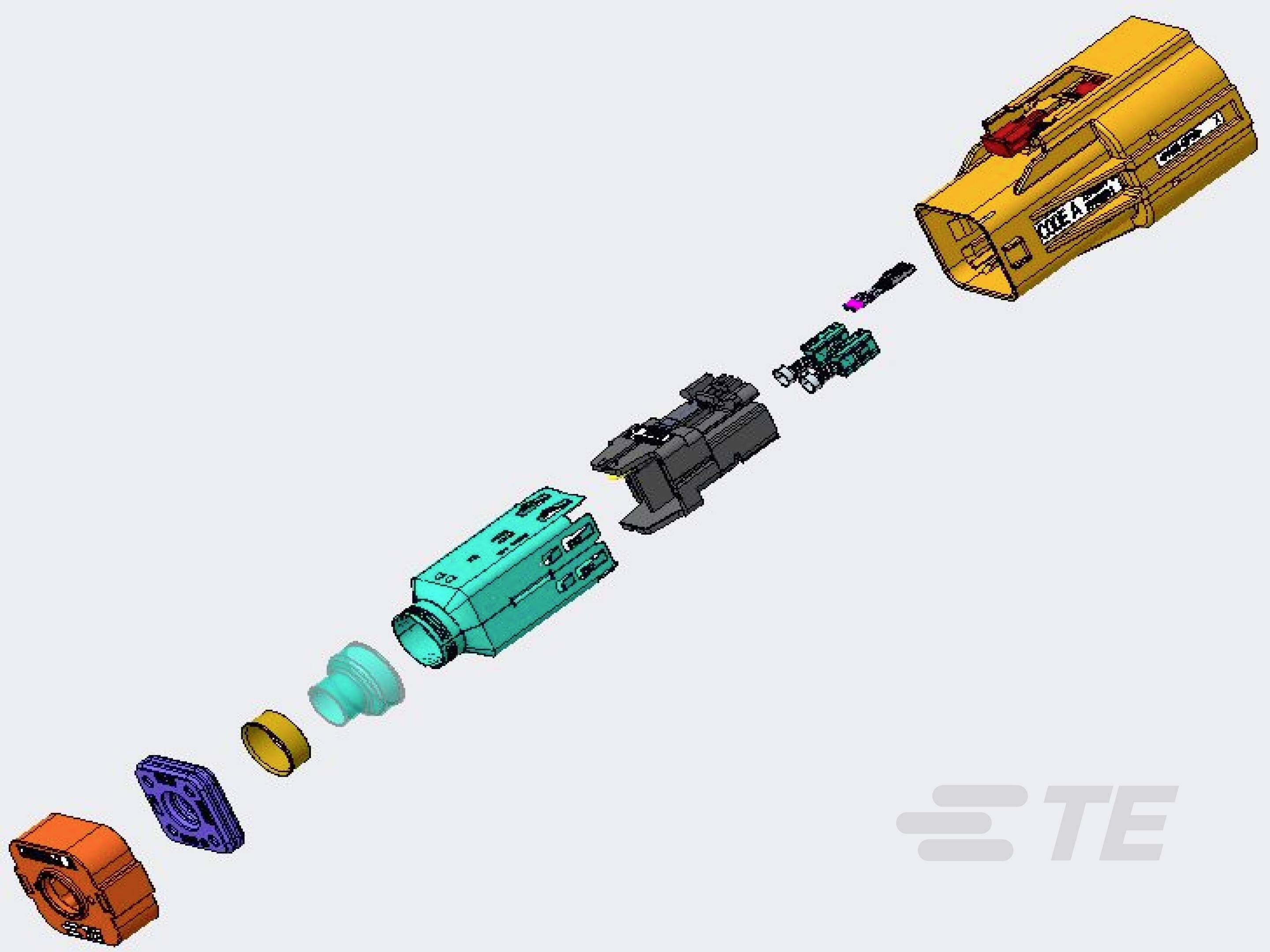 TE Connectivity Stiftgehäuse-Kabel YHVA630-2PHM-6MM-A Package