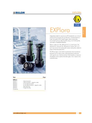 Bulgin EXP-0921/02/P Rundsteckverbinder 1St.