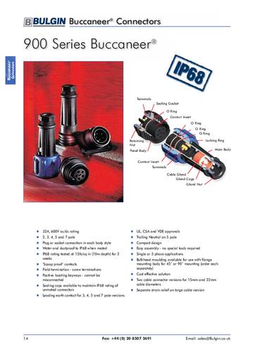 Bulgin PX0921/03/S/02 Rundsteckverbinder 1St.