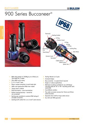 Bulgin PX0911/03/P/02 Rundsteckverbinder 1St.