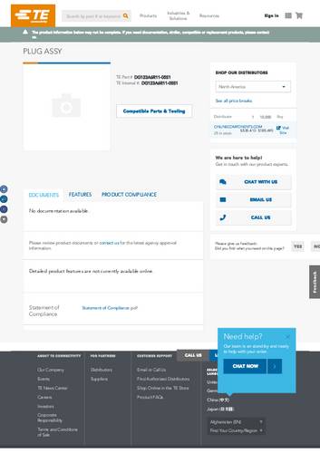 teconnectivity TE Connectivity DG123A6R11-05S1 Rundsteckverbinder 1St.
