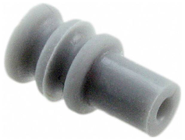 Ein kleines, graues, aus Kunststoff gefertigtes mechanisches Bauteil mit zylindrischer Form und mehreren Rippen.