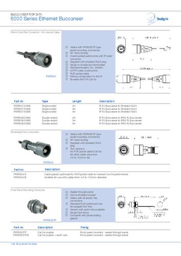 Bulgin PXM6033TP Rundsteckverbinder 1St.