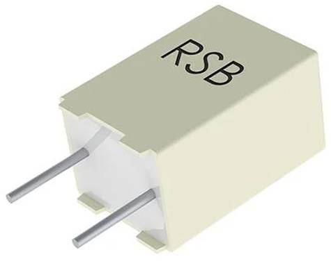 Eine rechteckige elektronische Komponente mit der Bezeichnung „RSB