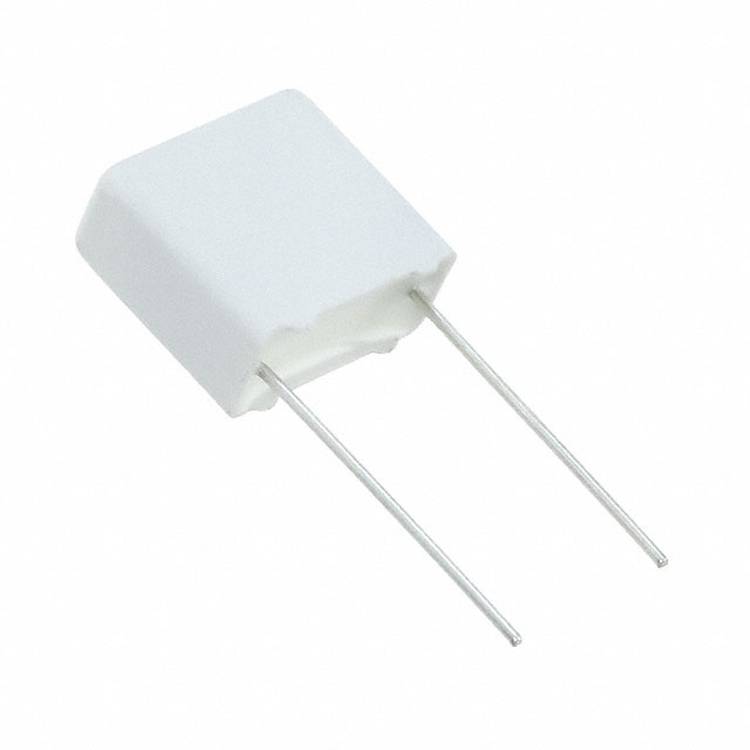 Eine kleine elektronische Komponente, die einem Chip-Kondensator ähnelt, mit rechteckiger Form und metallischen Enden, typischerweise in Schaltkreisen verwendet.