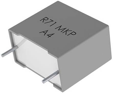 Eine rechteckige elektronische Komponente mit der Bezeichnung „R71 MKP A4