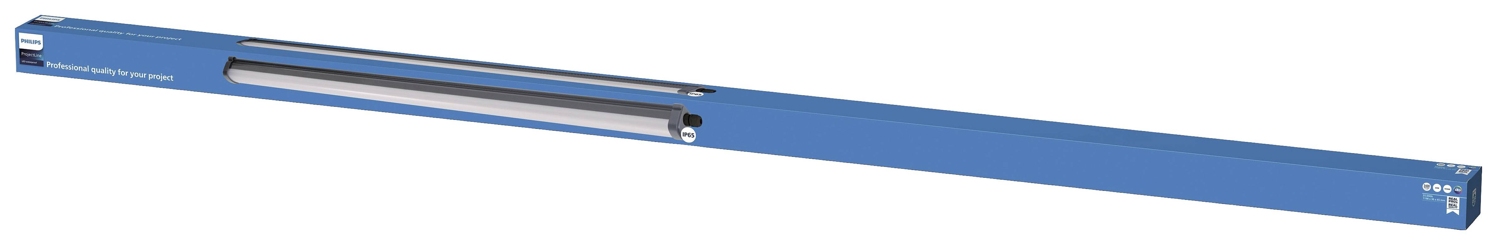 Philips LED ProjectLine LED-Feuchtraumleuchte LED LED 34W Kaltweiß Schwarz