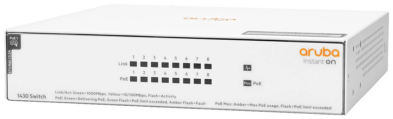 Aruba R8R46A#ABB Netzwerk Switch 8 Port 16 GBit/s
