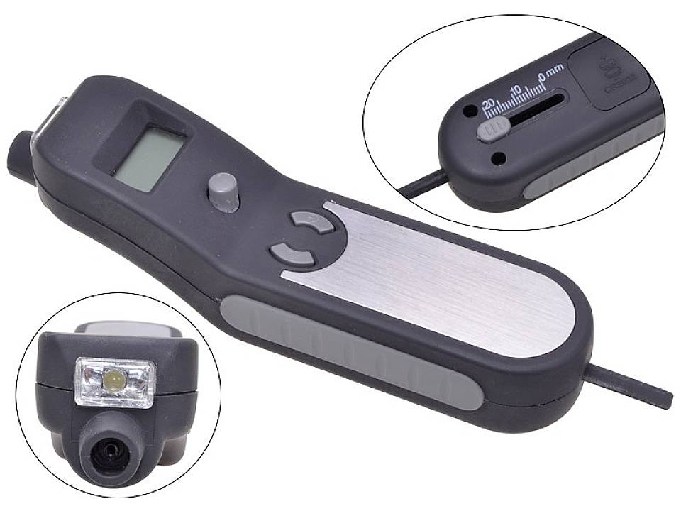 Filmer 18038 Reifendruckprüfer digital Messbereich Luftdruck 0 - 10 bar Messbereich Tiefe 0 - 20 mm