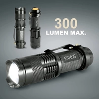 Eaxus Glow-X LED Mini-Taschenlampe mit Gürtelclip batteriebetrieben 300lm 40g Eaxus Glow-X LED Mini-Taschenlampe mit Gürtelclip batteriebetrieben 300lm 40g