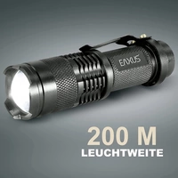 Eaxus Glow-X LED Mini-Taschenlampe mit Gürtelclip batteriebetrieben 300lm 40g Eaxus Glow-X LED Mini-Taschenlampe mit Gürtelclip batteriebetrieben 300lm 40g