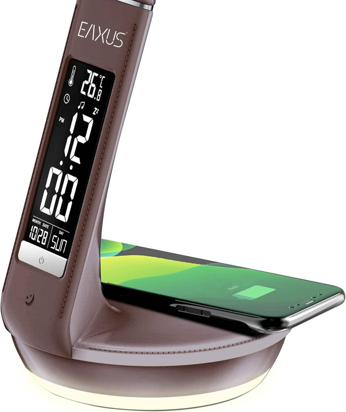 Eaxus 89130 43605 LED-Schreibtischleuchte LED LED fest eingebaut 5 W EEK: C (A - G) Braun