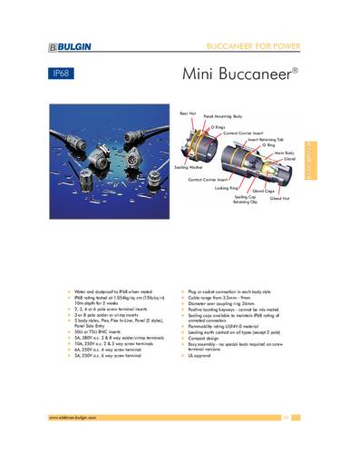 Bulgin 12735 Rundsteckverbinder