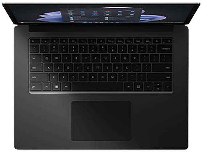Microsoft Notebook Surface Laptop 5 38.1cm (15 Zoll) Intel® Core™ i7 i7-1265U 8GB RAM 512GB SSD Intel Iris Xe Win 11 Pro Platin