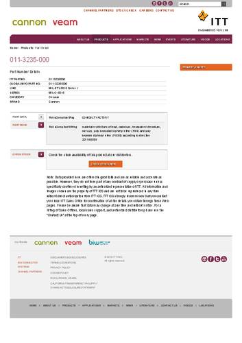 ITT 011-3235-000 Rundsteckverbinder 1St.