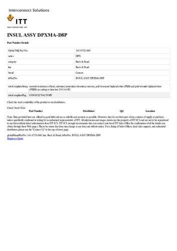 ITT 143-0728-000 Rundsteckverbinder 1St.